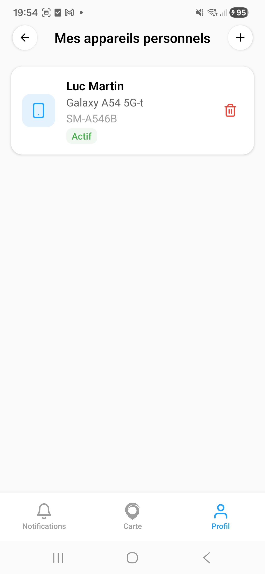 Mes appareils personnels