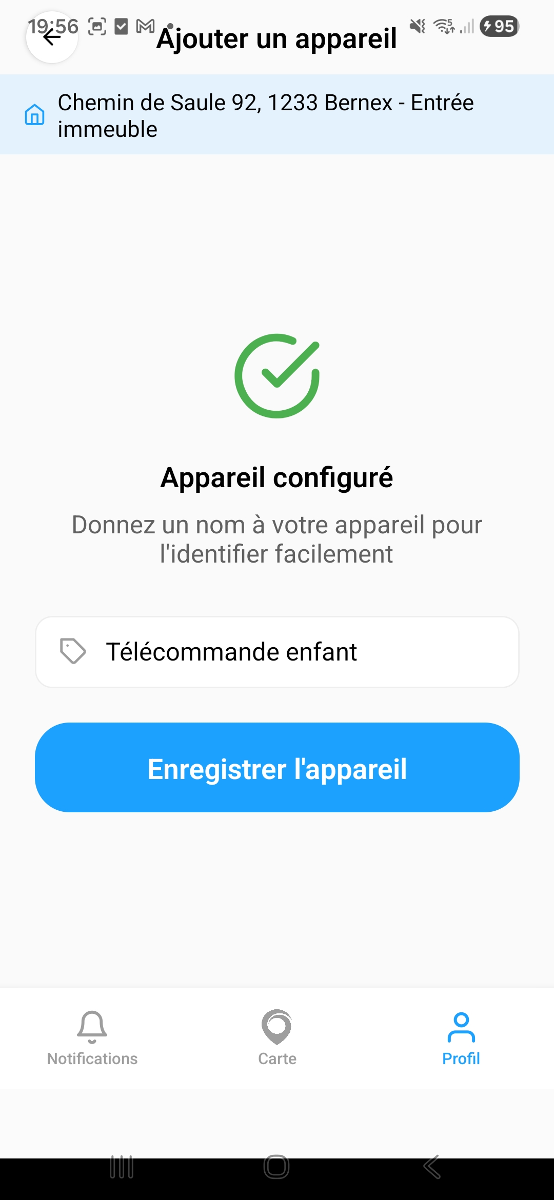 Nommer l'appareil